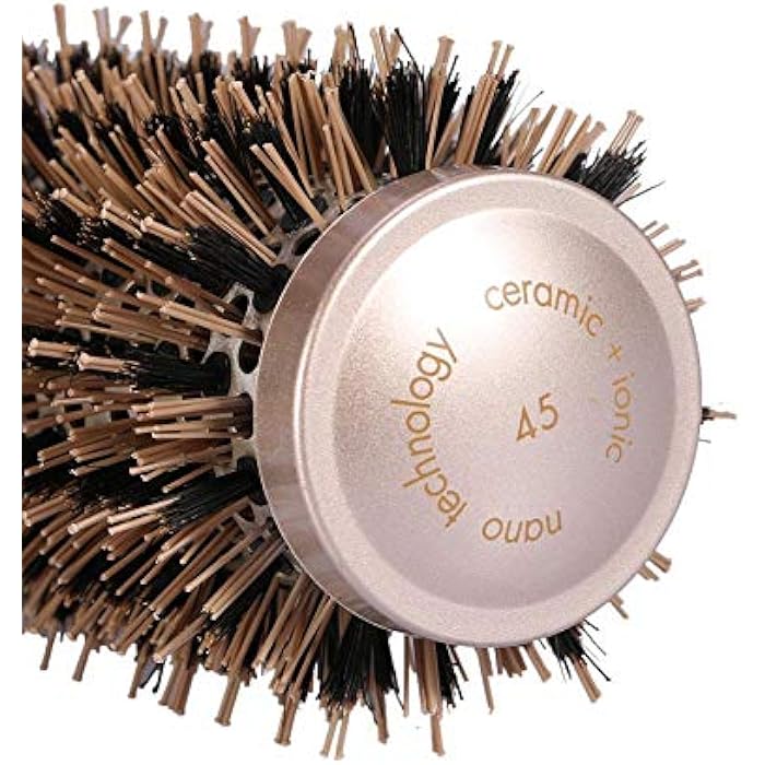 FILFEEL Hair Curling Brush, Hair Brush Round Comb with Thermal Nano Ceramic and Ionic Handle (1.8 Inch) - Image 3